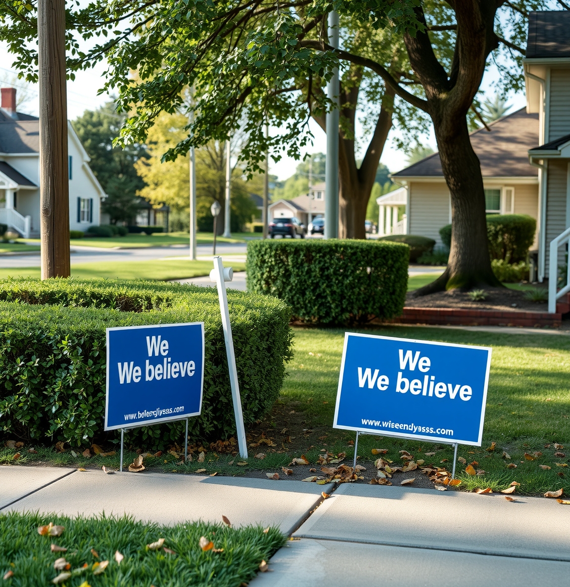 We Believe Yard Signs Guide
