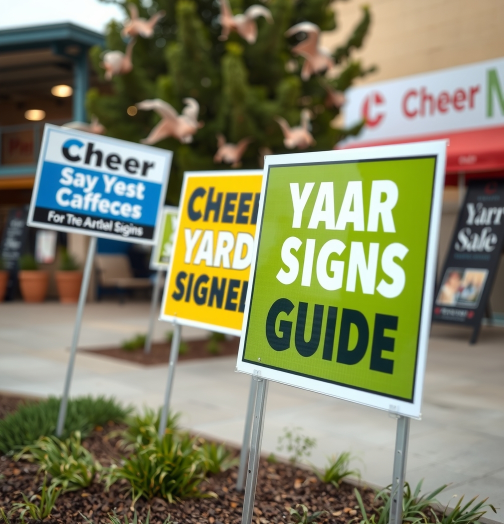 Evaluating the best Cheer Yard Signs Guide environment