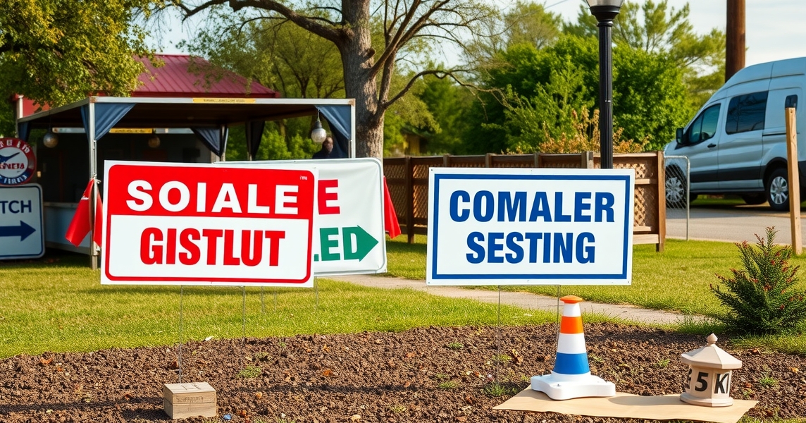 Preparation visual for Durable Yard Signs Guide