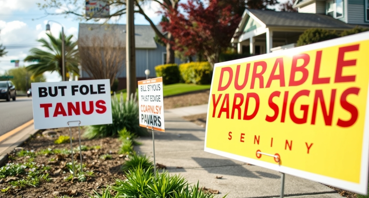 Quality check visual for Durable Yard Signs Guide