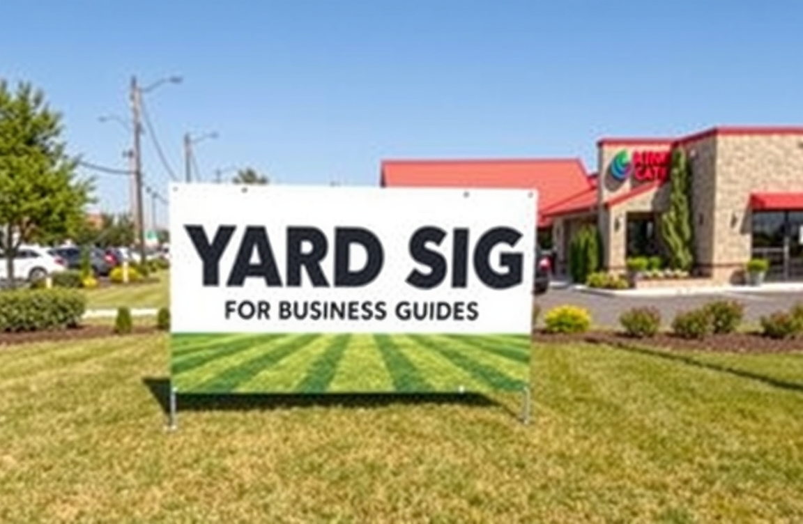 Checklist for Large Yard Signs for Business Guide