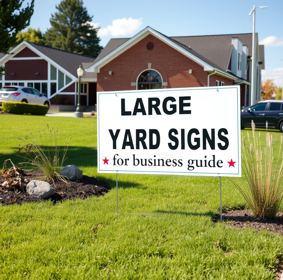 Preparation visual for Large Yard Signs for Business Guide