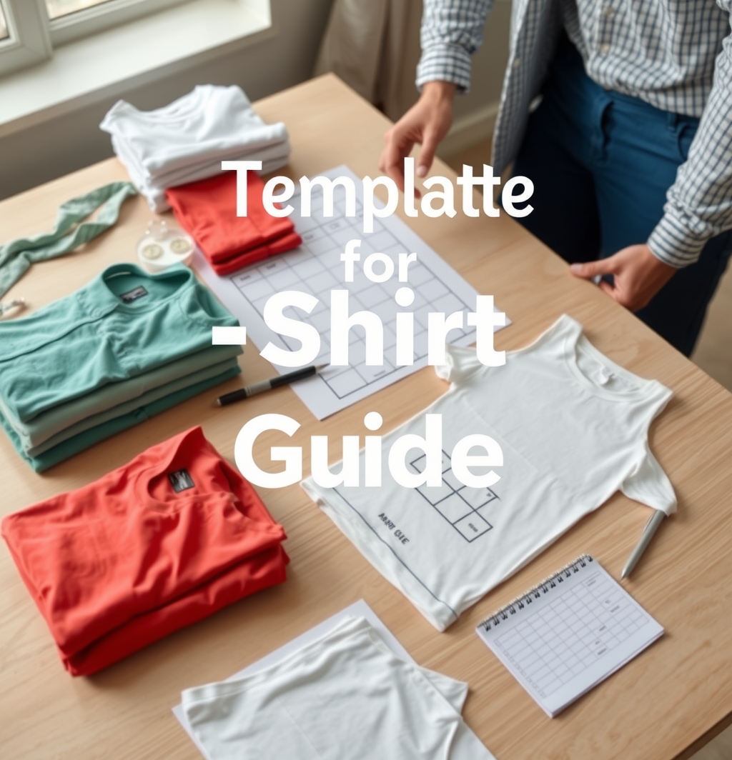 Quality check visual for Template for Tshirt Printing Guide