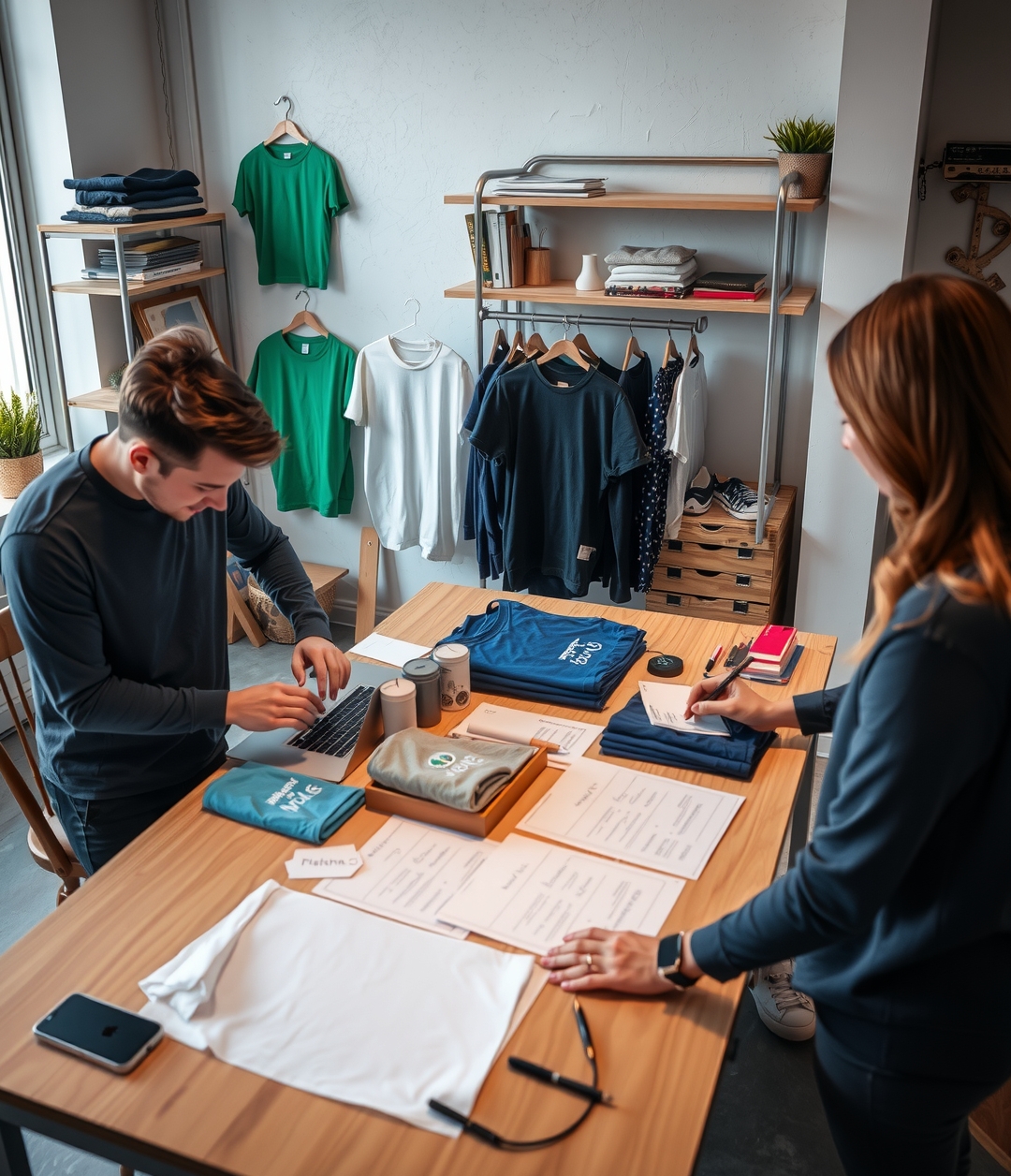 Preparation visual for Online Tshirt Printing Services