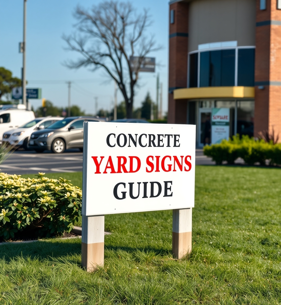 Evaluating the best Concrete Yard Signs Guide environment
