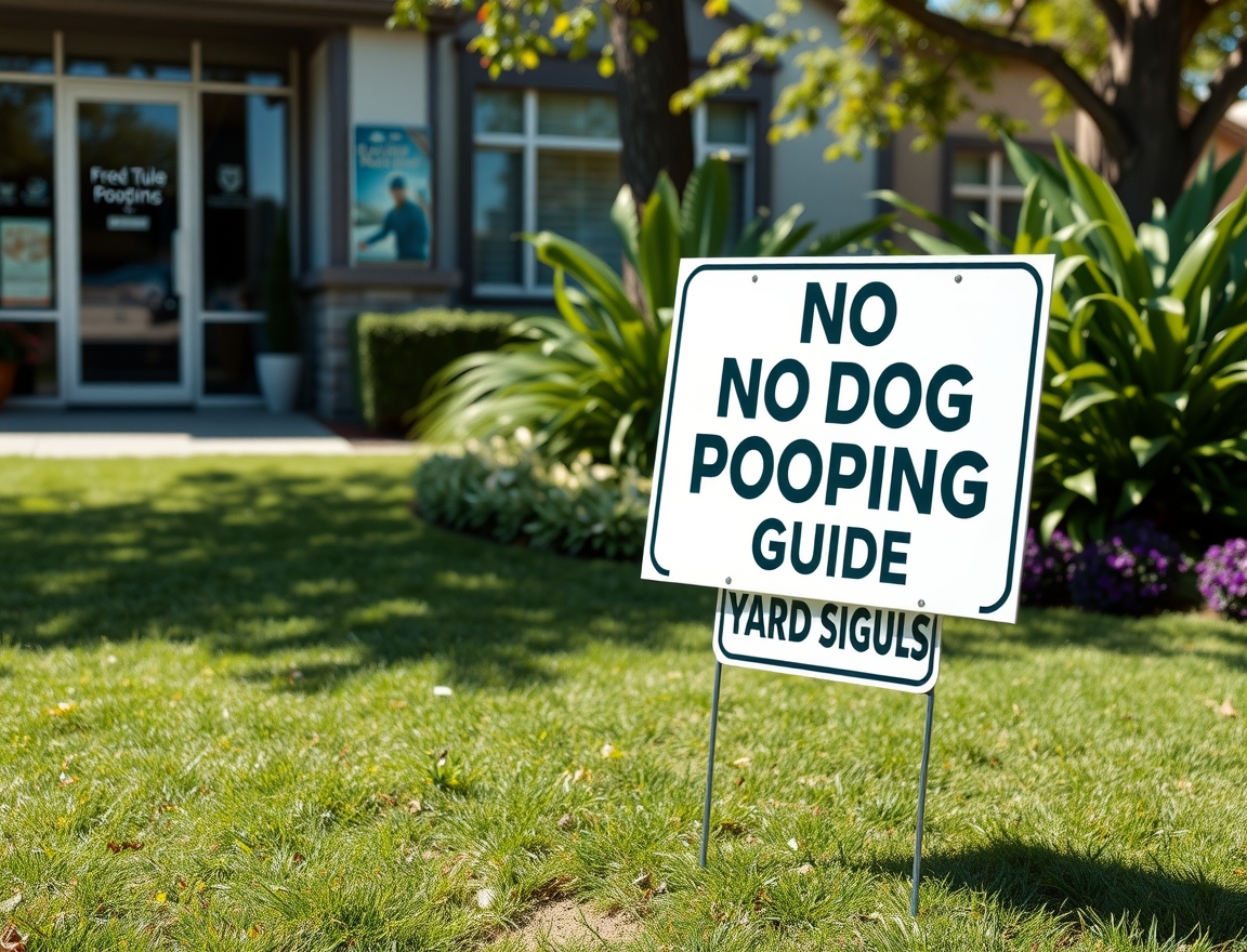 Checklist for Yard Signs for No Dog Pooping Guide