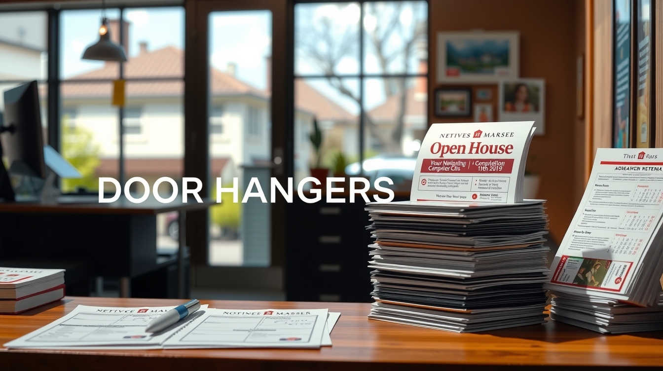 Preparation visual for Open House Door Hangers Guide