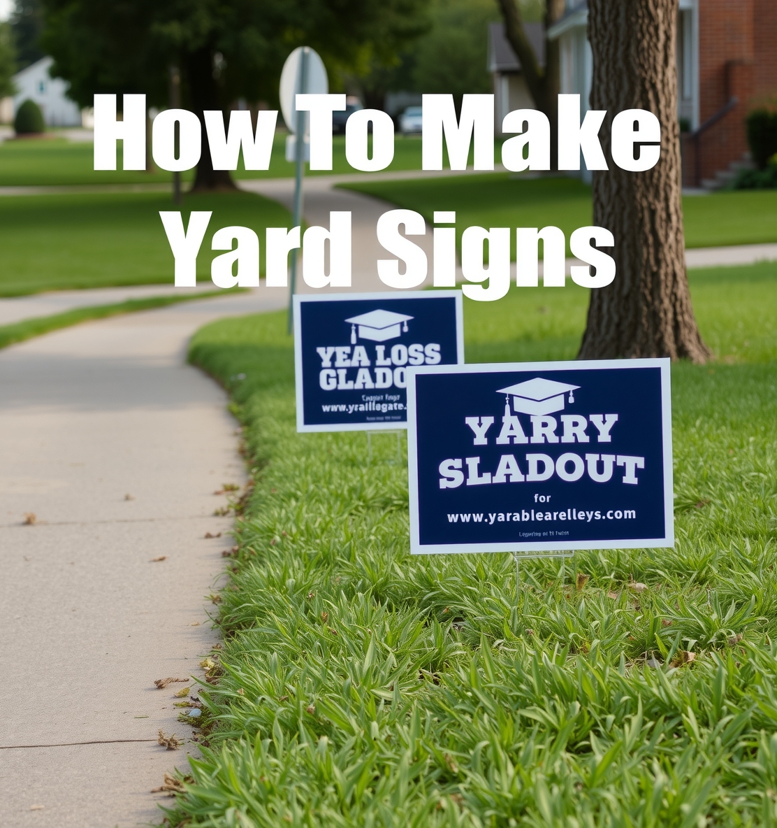 How to Make Yard Signs for Graduation