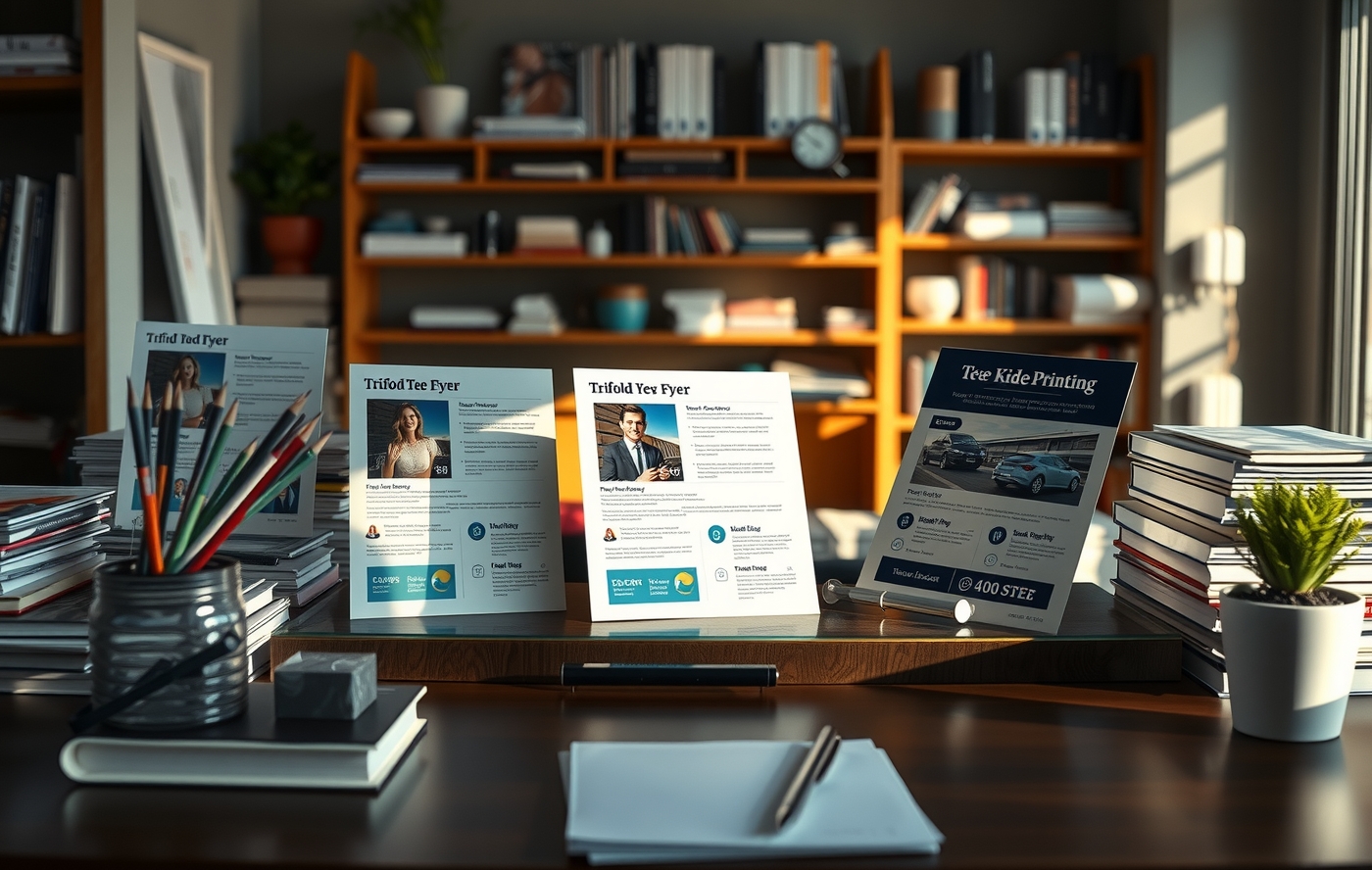 Preparation visual for Trifold Flyer Printing Guide