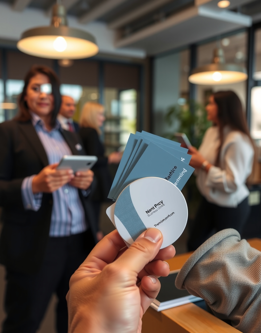 Preparation visual for Round Business Cards Printing Guide