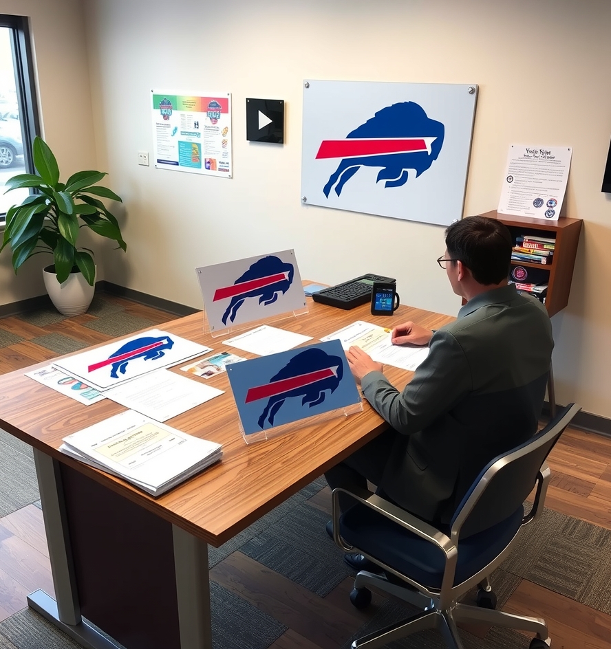Quality check visual for Buffalo Bills Yard Signs Guide