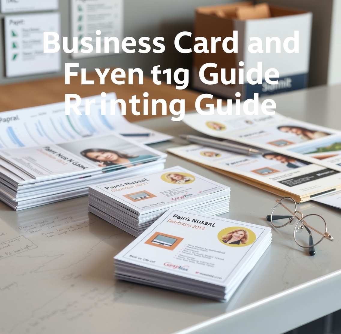 Preparation visual for Business Card and Flyer Printing Guide
