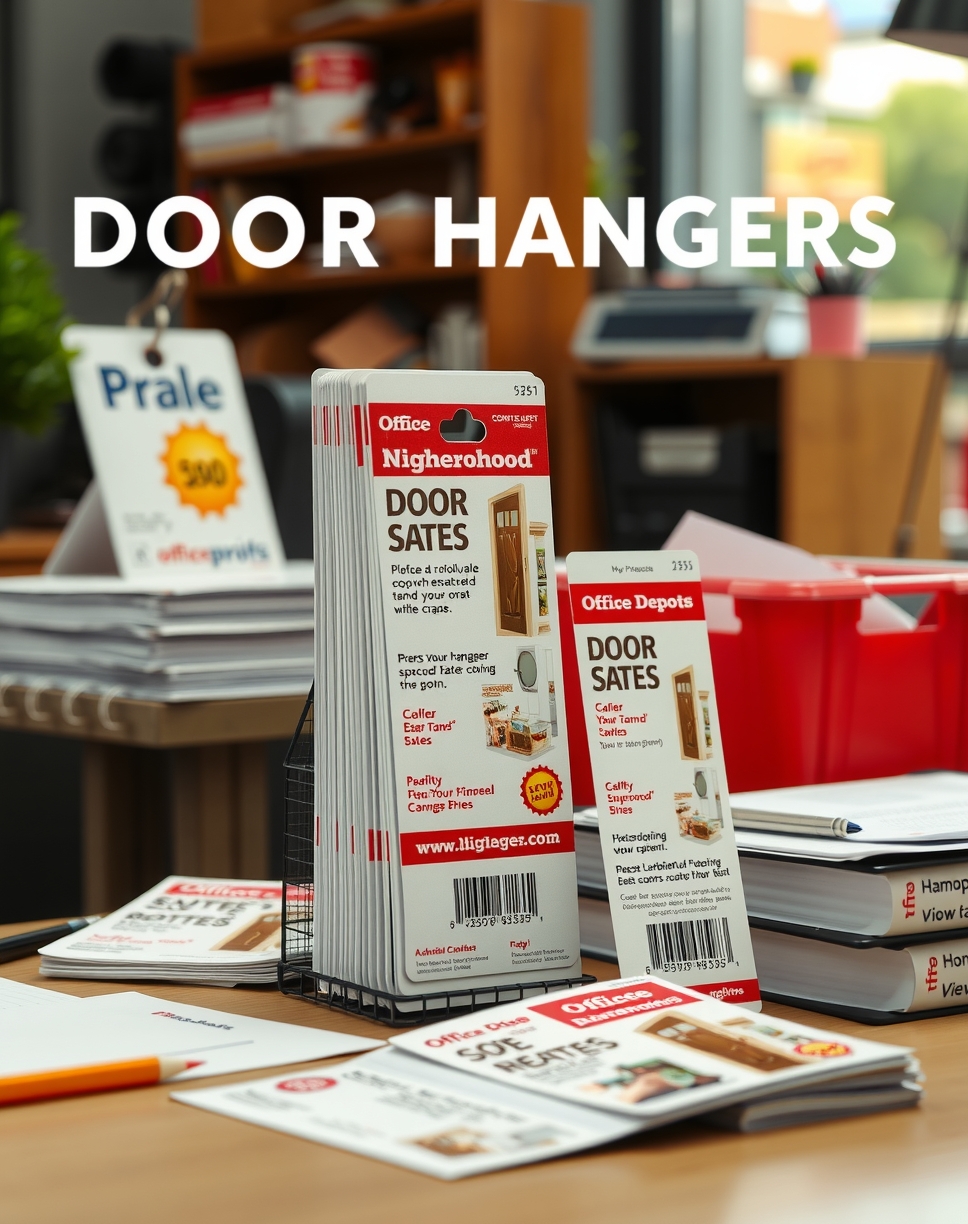Preparation visual for Office Depot Door Hangers Guide