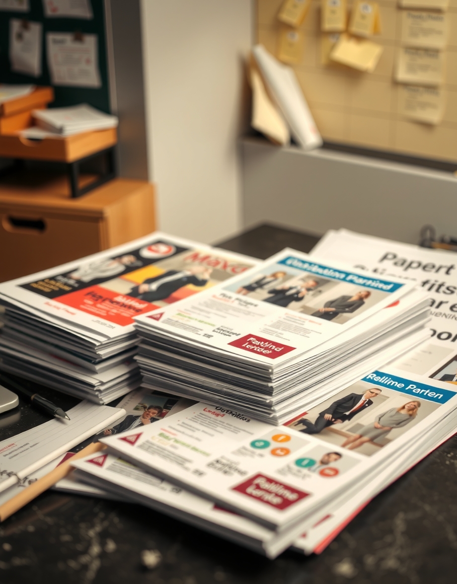 Preparation visual for Best Paper for Flyer Printing