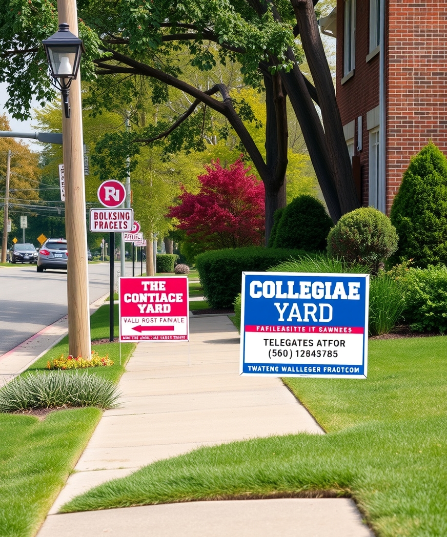 Collegiate Yard Signs Guide