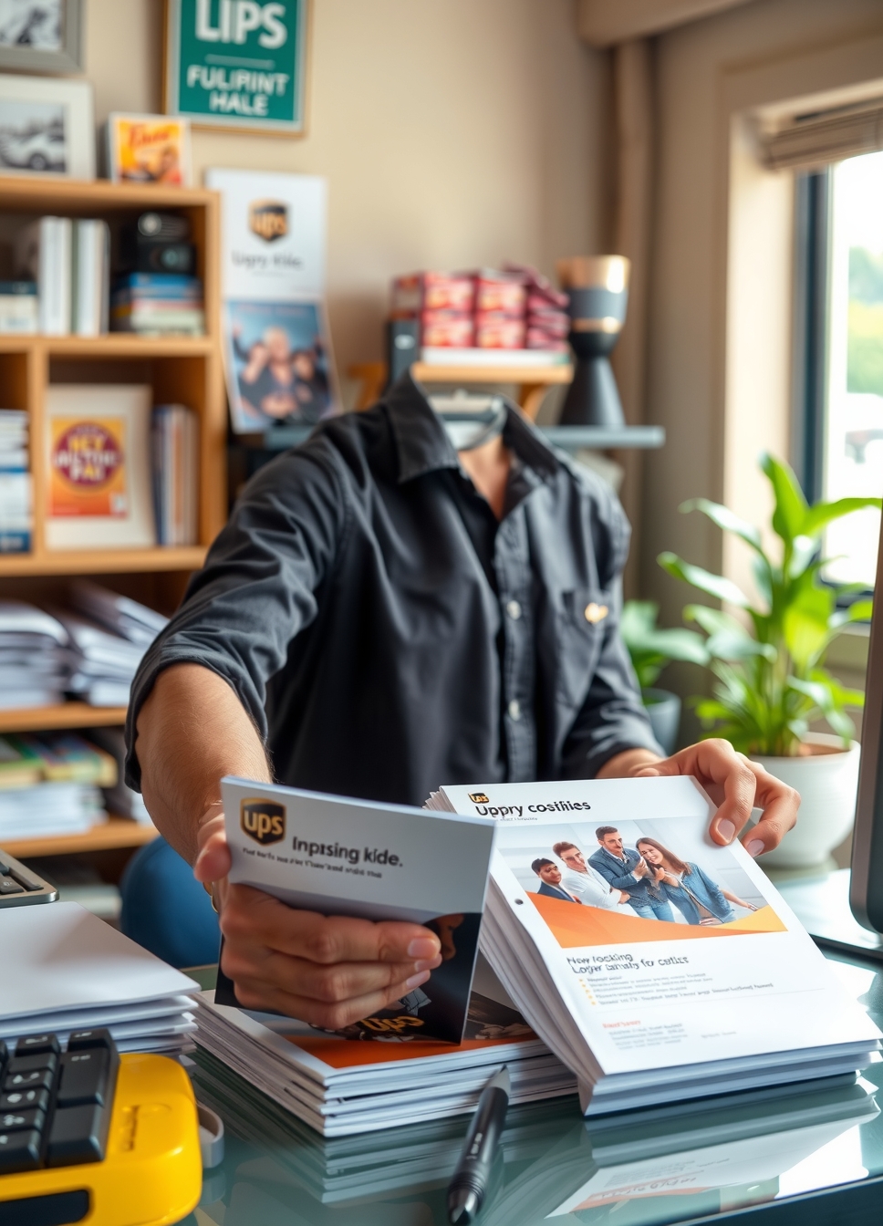 Preparation visual for Ups Flyer Printing Guide