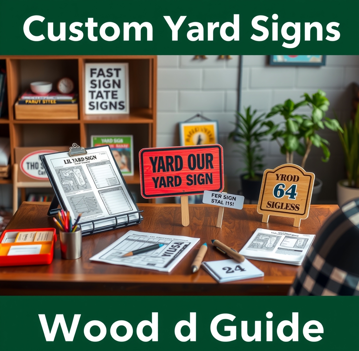 Preparation visual for Custom Yard Signs Wood Guide