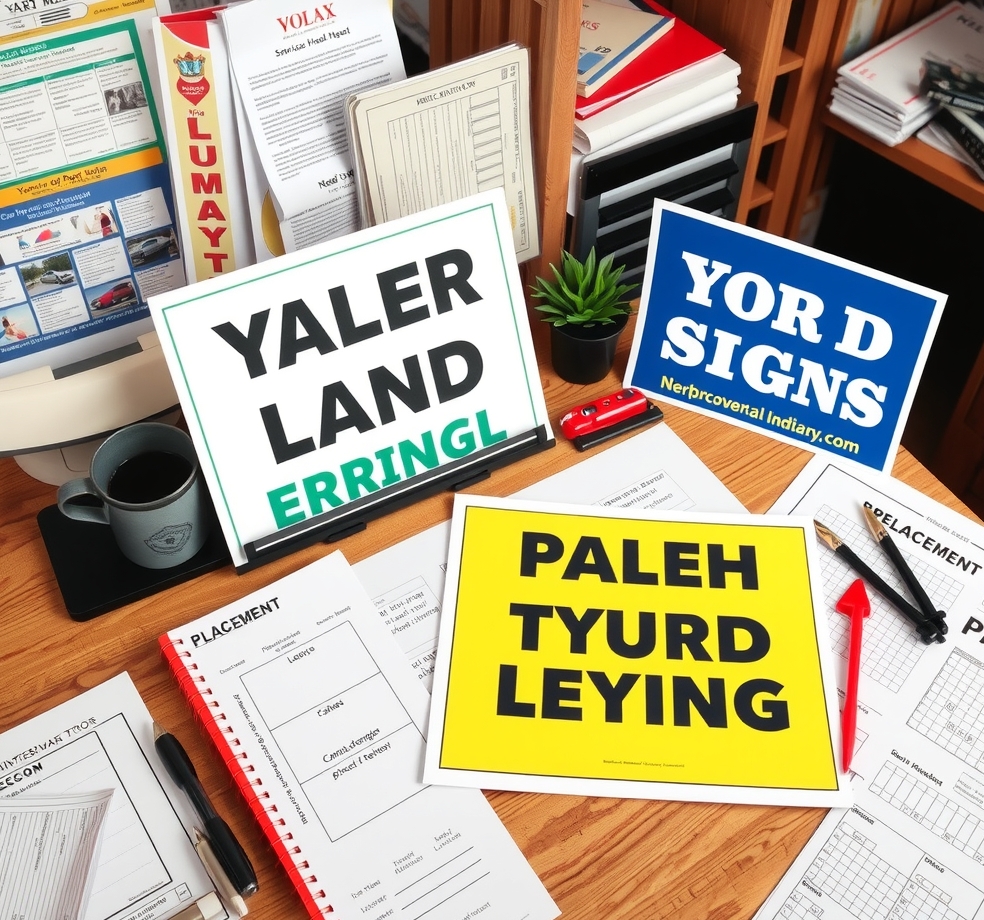 Quality check visual for Cheap Printed Yard Signs