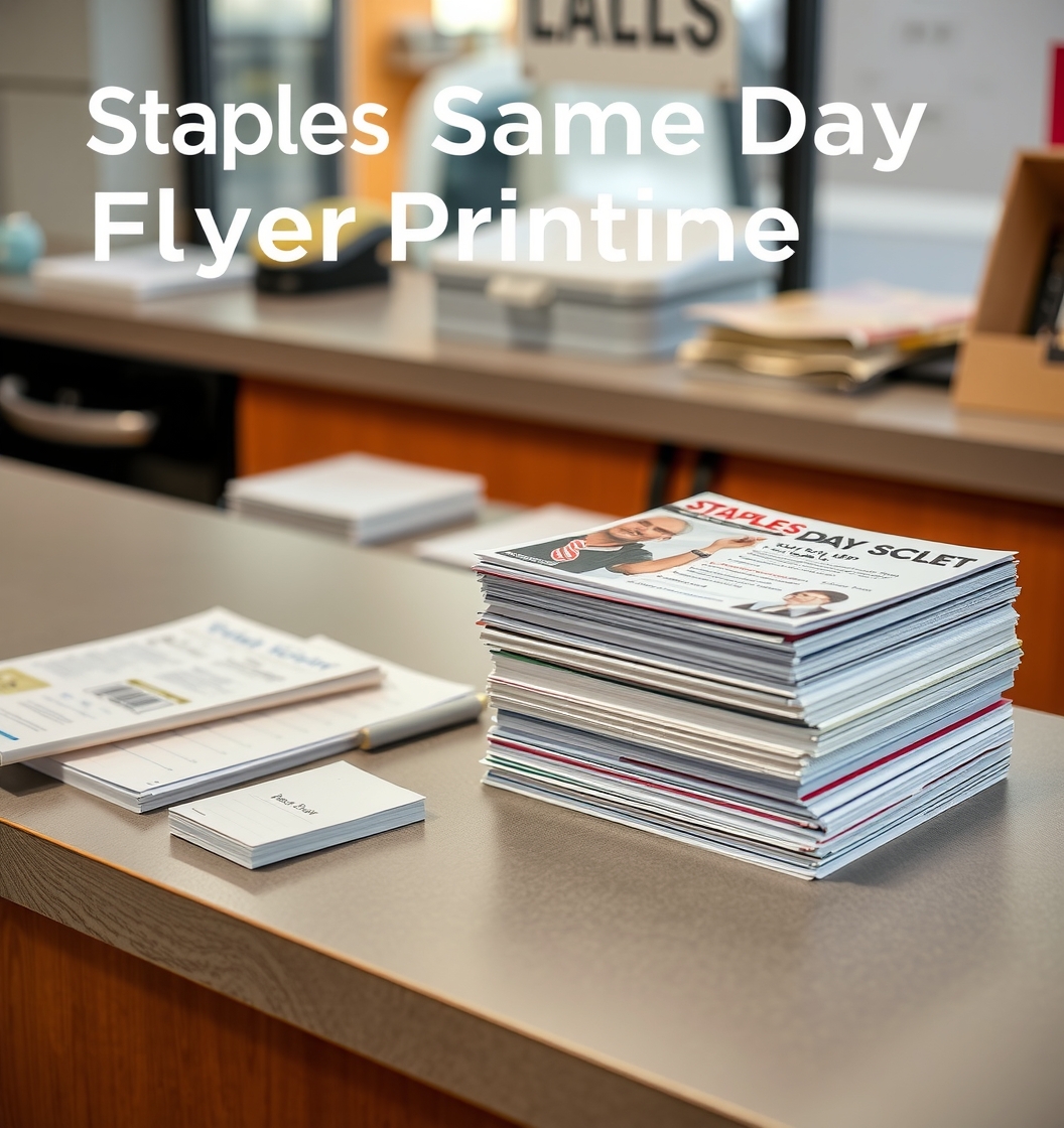 Quality check visual for Staples Same Day Flyer Printing Guide