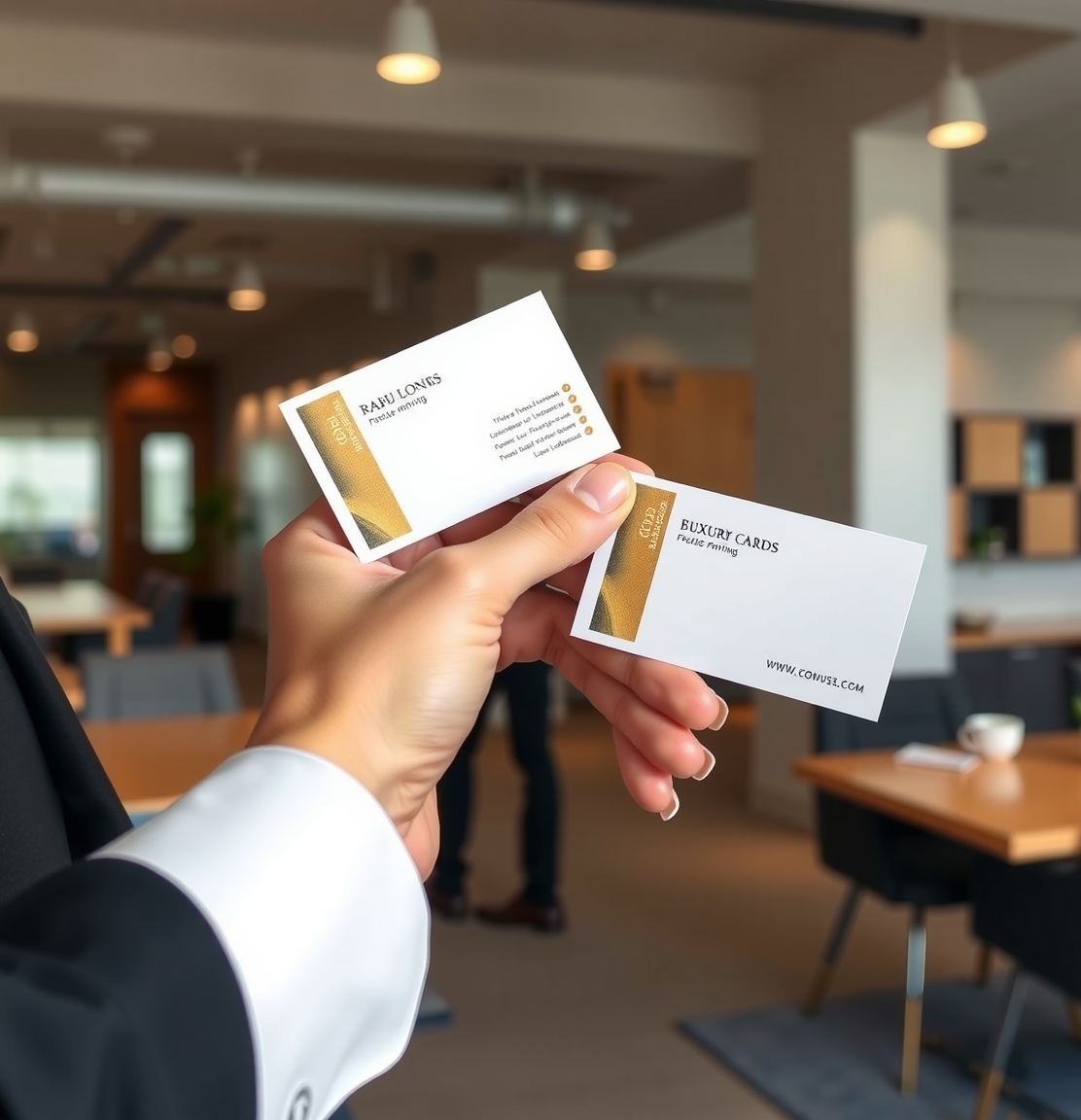 Preparation visual for Luxury Business Cards Printing Guide