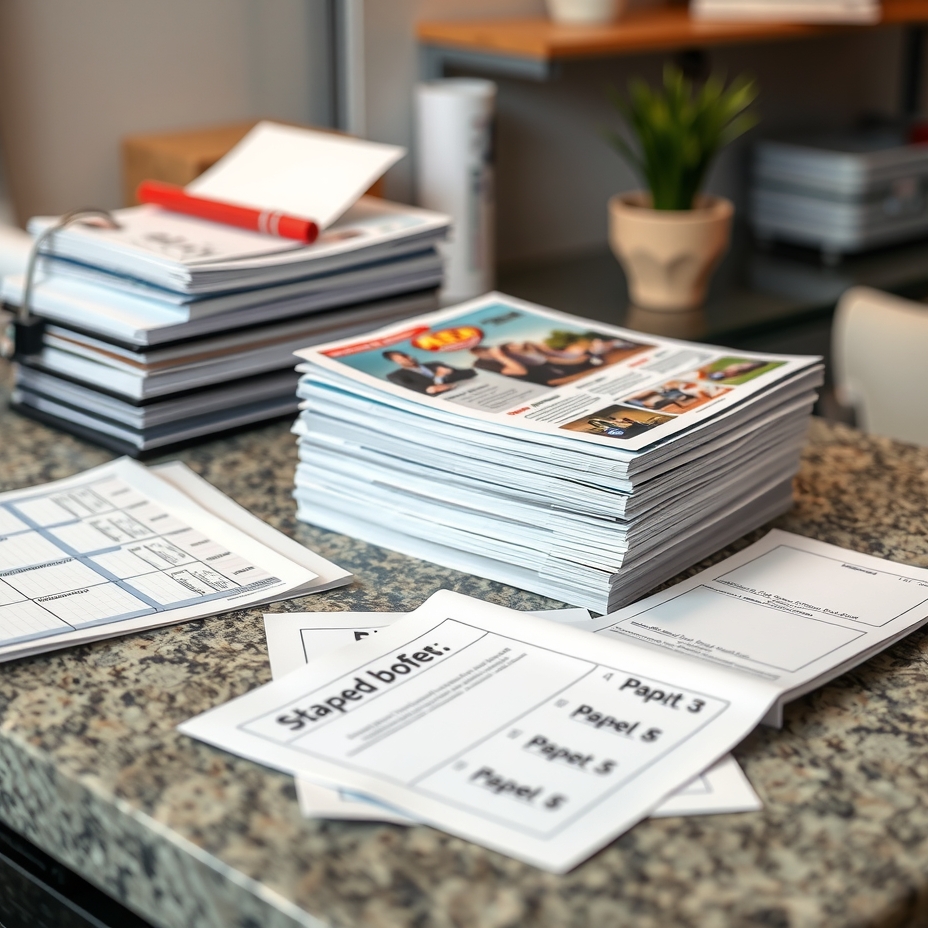 Preparation visual for Cheap Bulk Flyer Printing