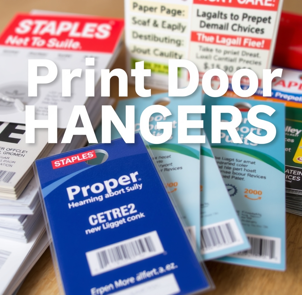 Print Door Hangers Staples Guide