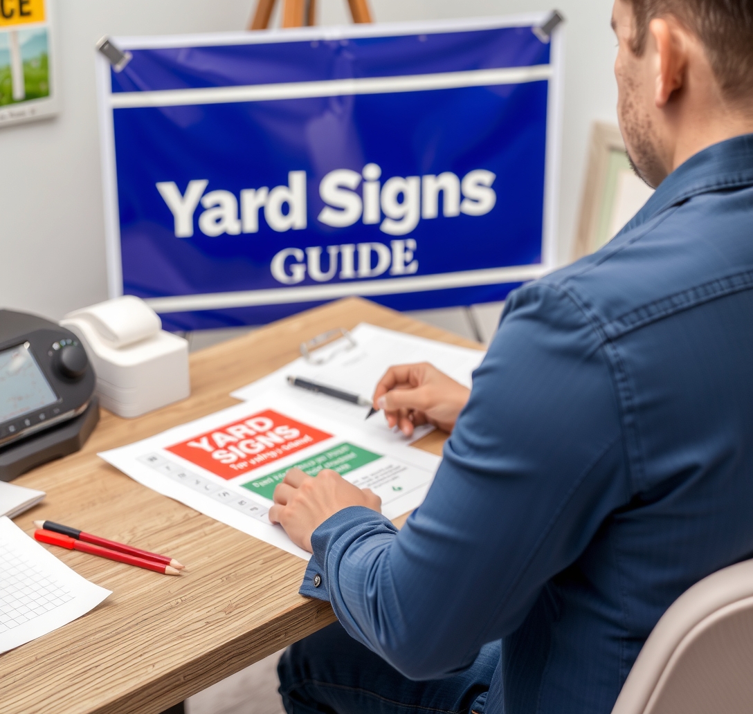 Preparation visual for Outdoor Yard Signs Guide