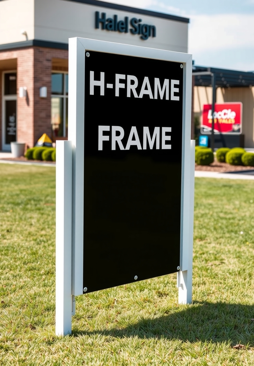 Preparation visual for H Frame Yard Signs Guide