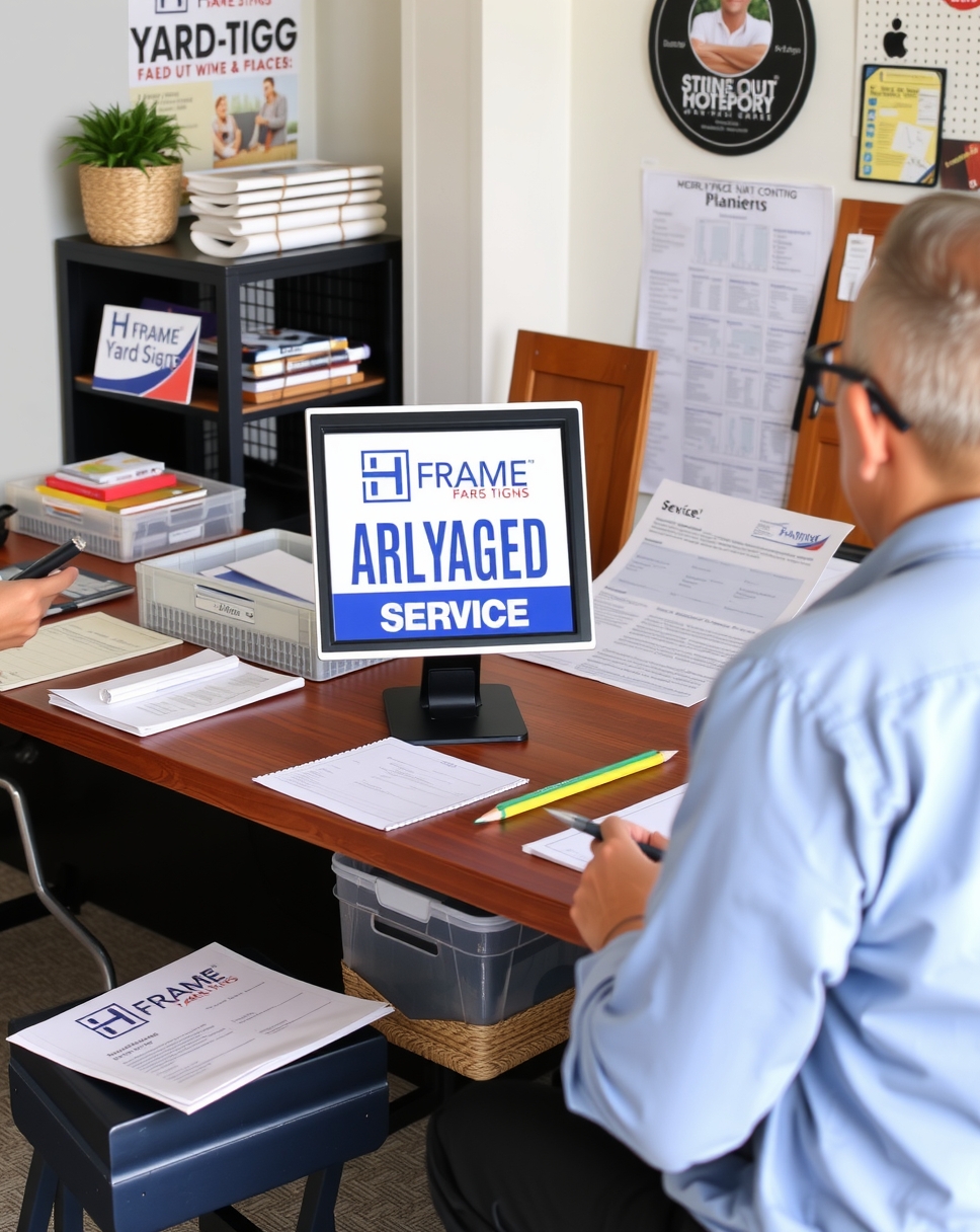 Quality check visual for H Frame Yard Signs Guide