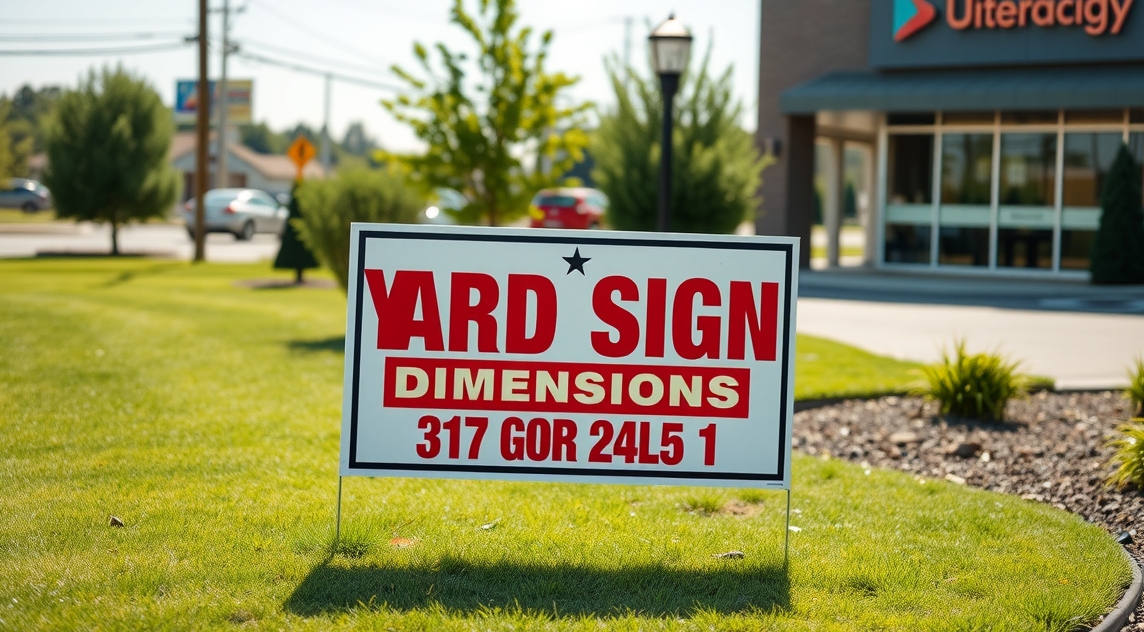 Checklist for Yard Signs Dimensions
