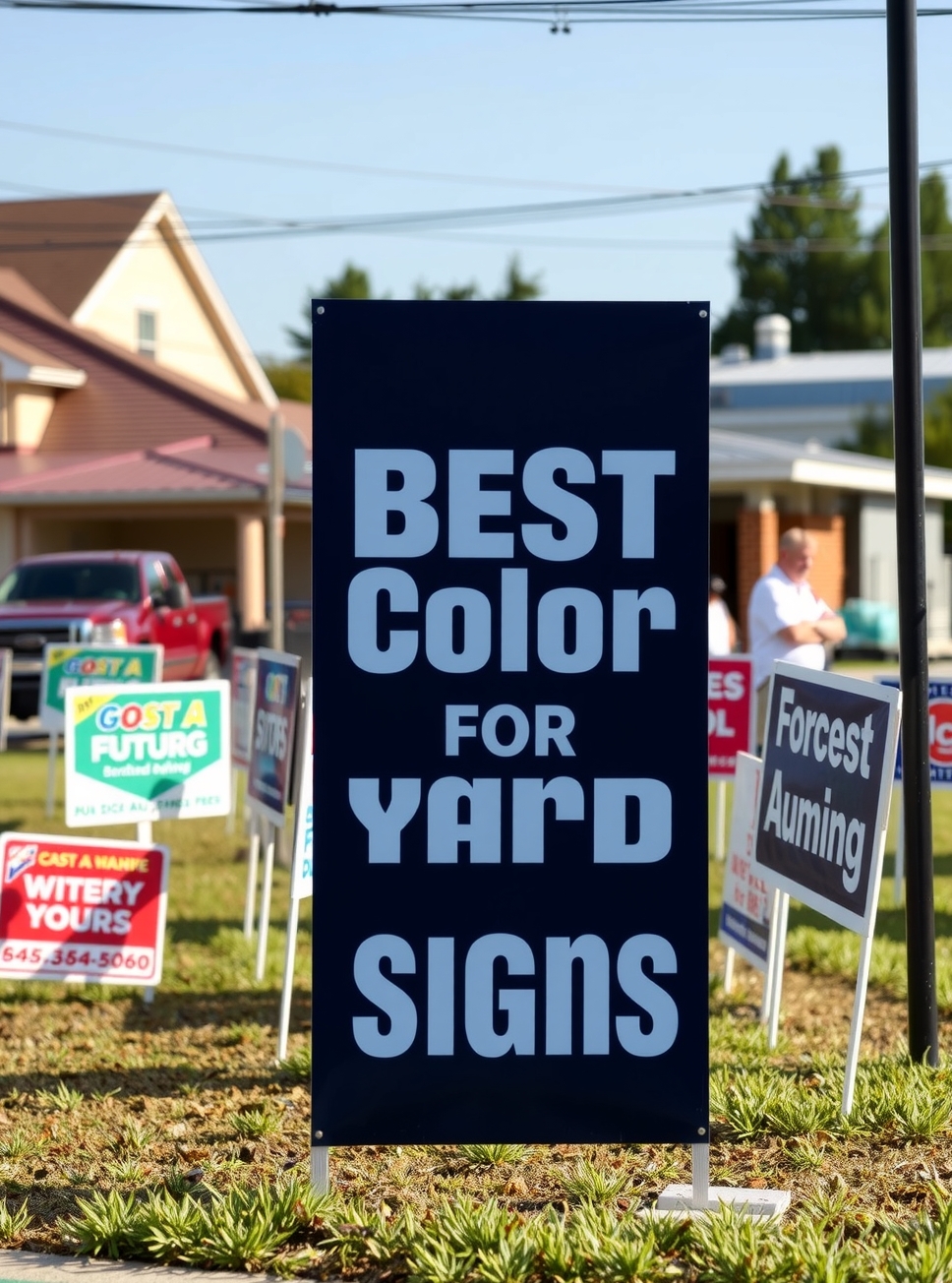 Evaluating the best Best Color for Yard Signs environment