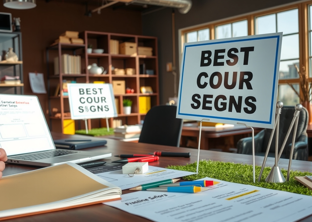 Preparation visual for Best Color for Yard Signs