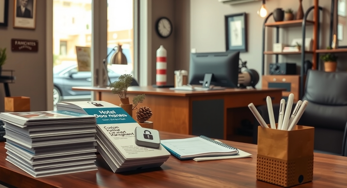 Preparation visual for Custom Hotel Door Hangers Guide