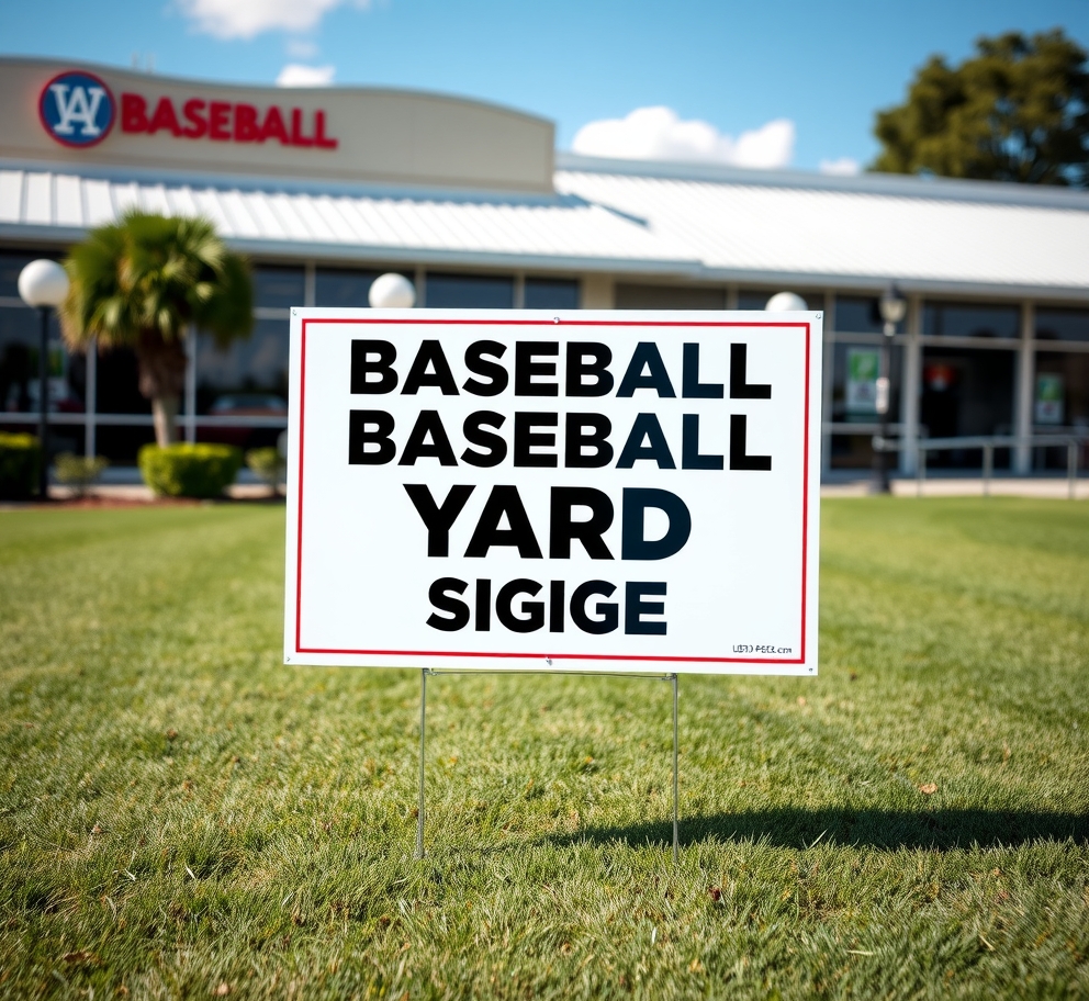 Checklist for Baseball Yard Signs Guide