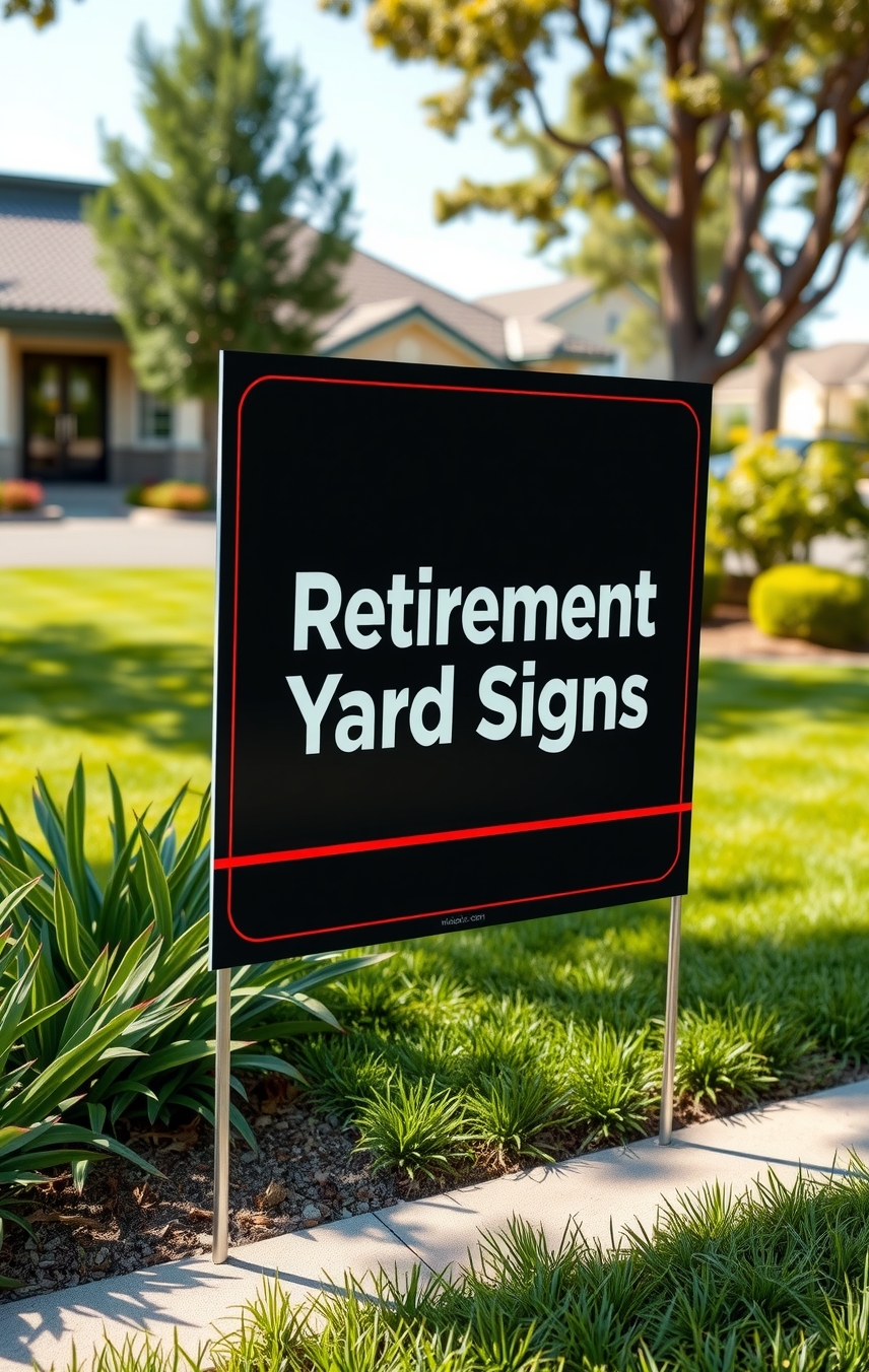 Evaluating the best Retirement Yard Signs Guide environment