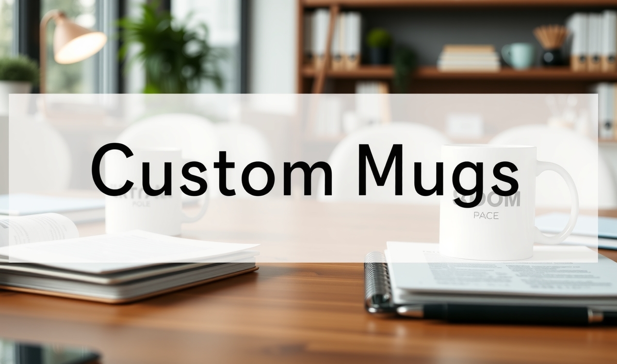 Preparation visual for Custom Mugs with Text Guide