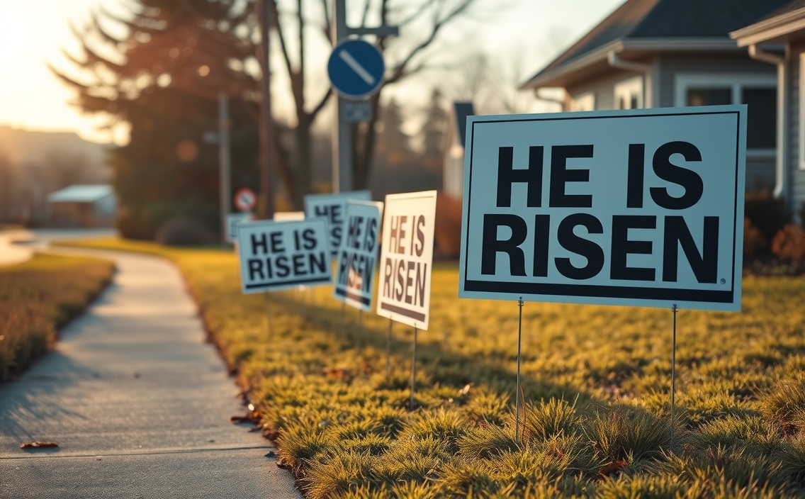 He Is Risen Yard Signs Guide