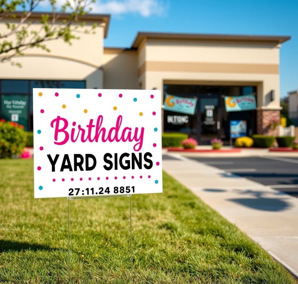 Checklist for Birthday Yard Signs Rental Guide
