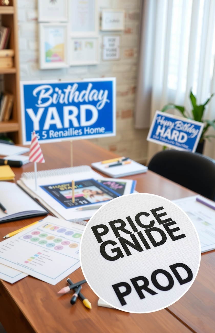 Preparation visual for Birthday Yard Signs Rental Guide
