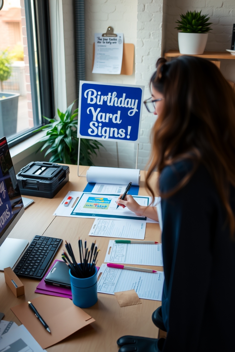 Quality check visual for Birthday Yard Signs Rental Guide