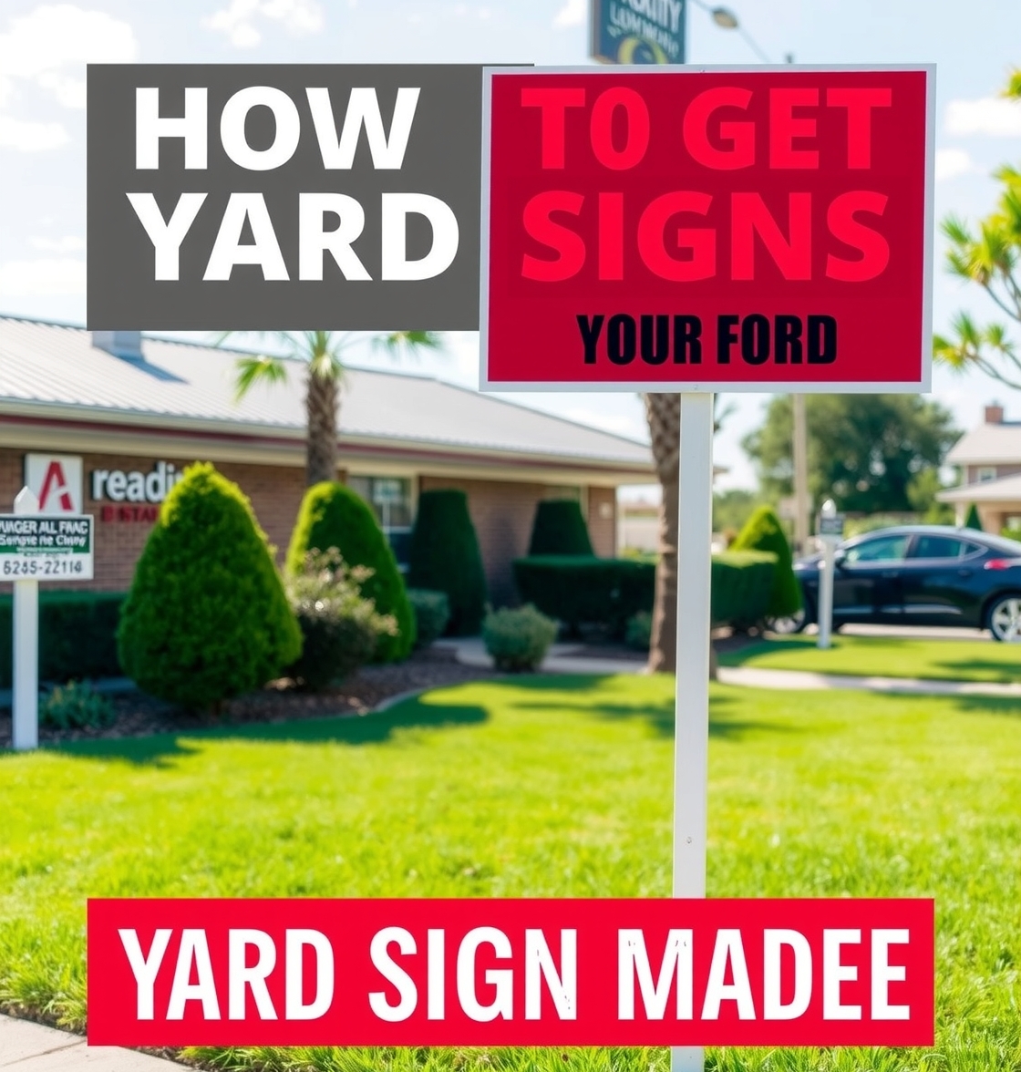Preparation visual for How to Get Yard Signs Made