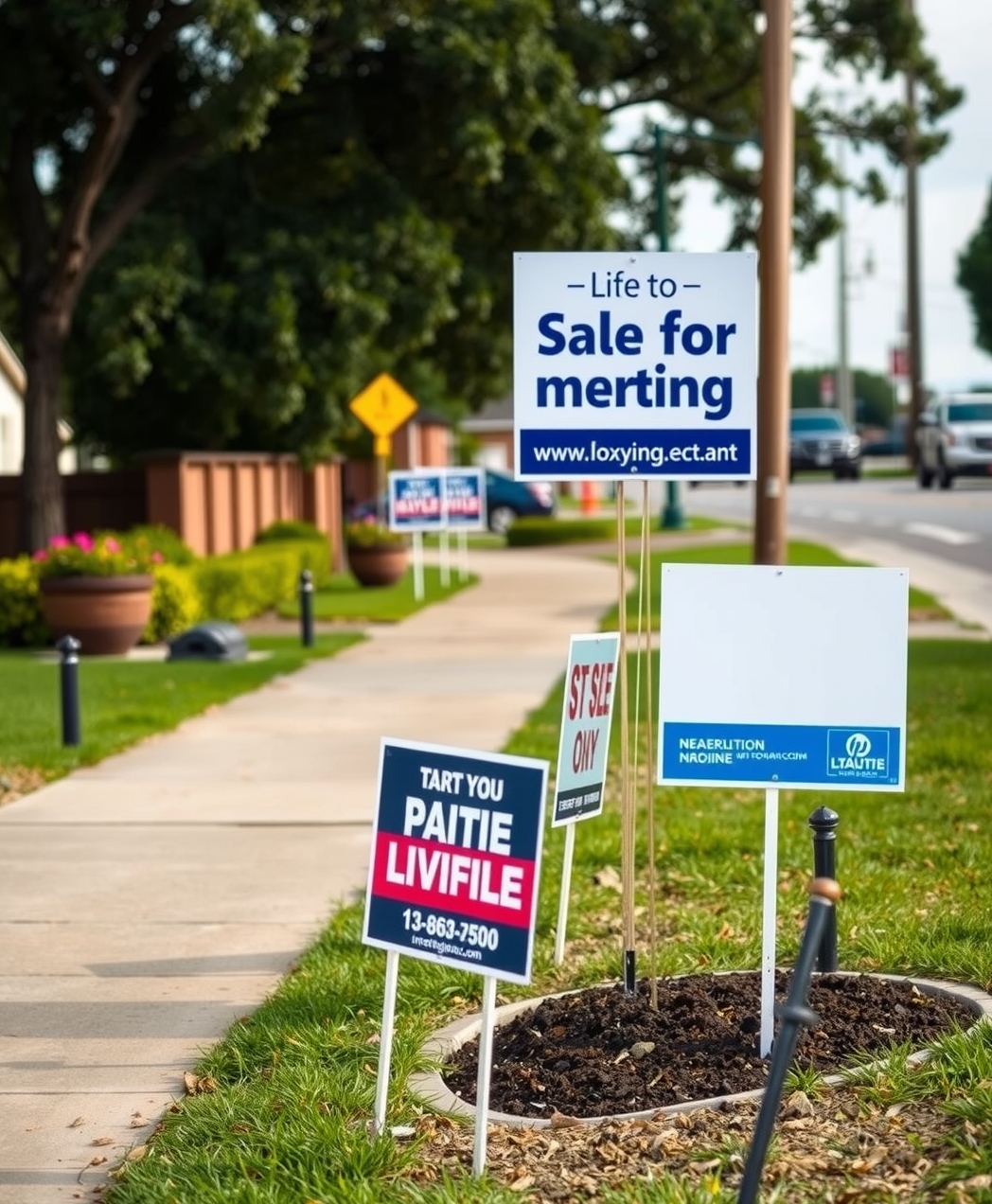 How to Put Yard Signs in Ground