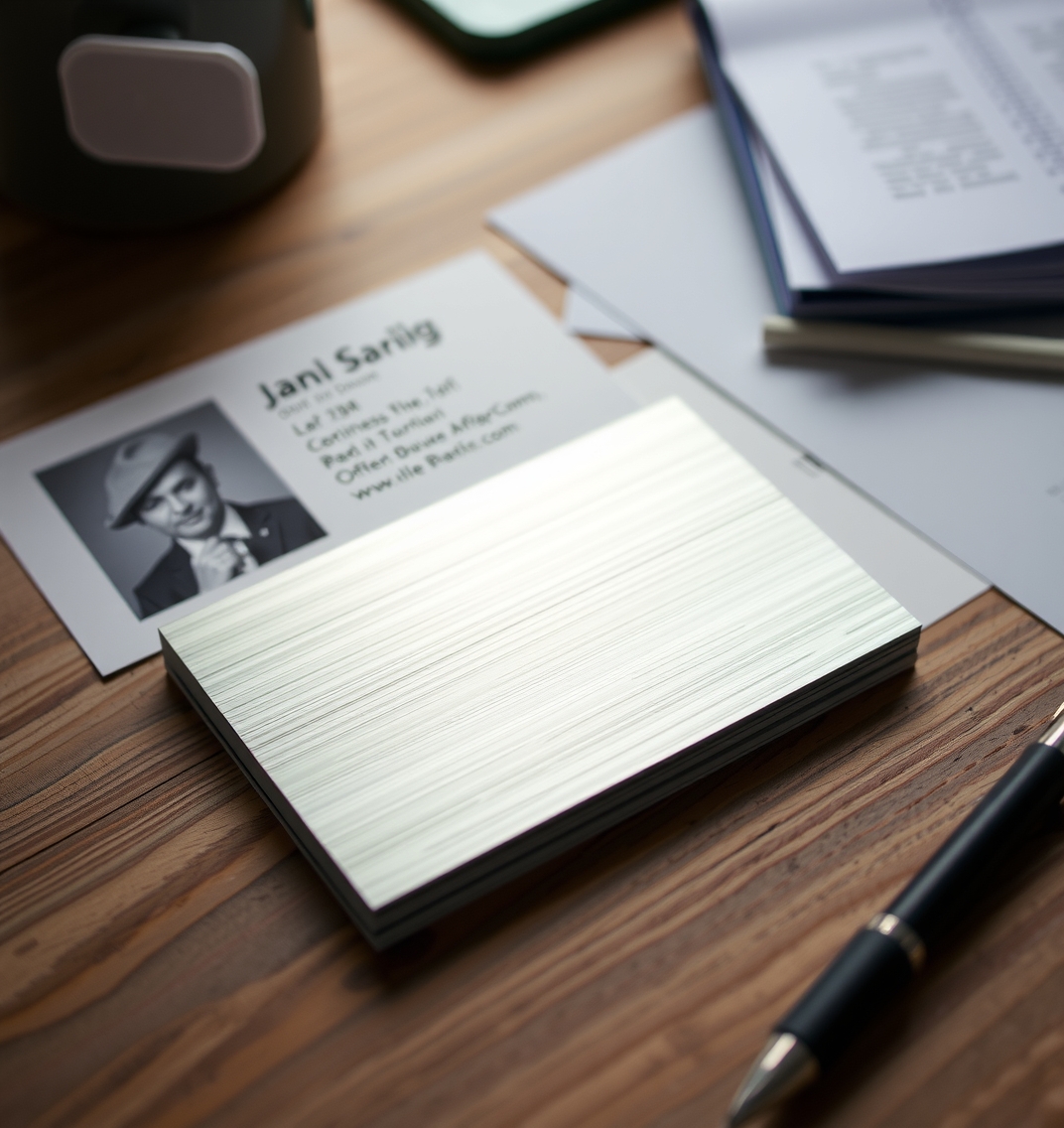 Preparation visual for Metallic Business Cards Printing Guide