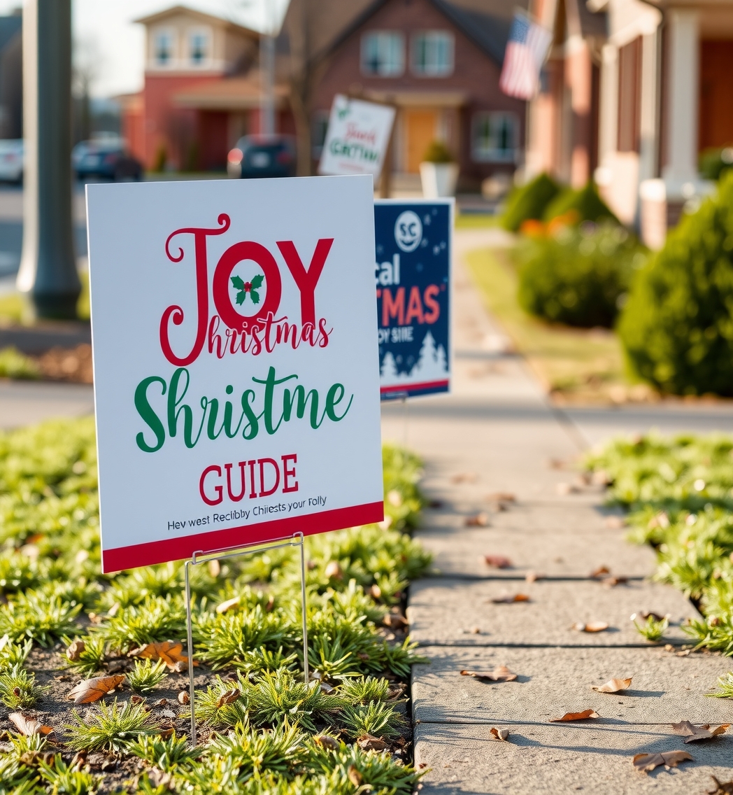 Preparation visual for Joy Christmas Yard Signs Guide