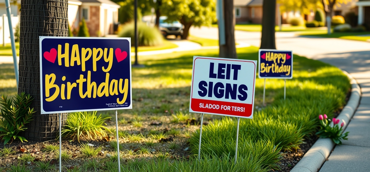 Custom Happy Birthday Yard Signs Guide