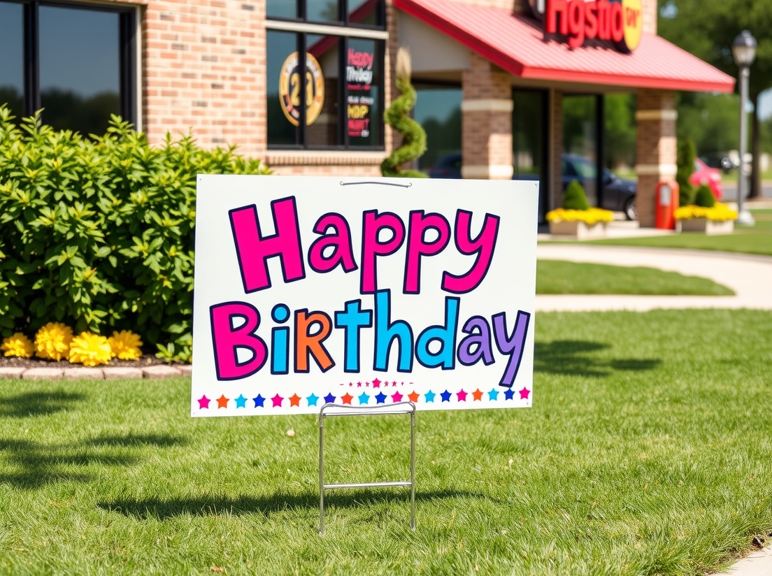 Checklist for Custom Happy Birthday Yard Signs Guide