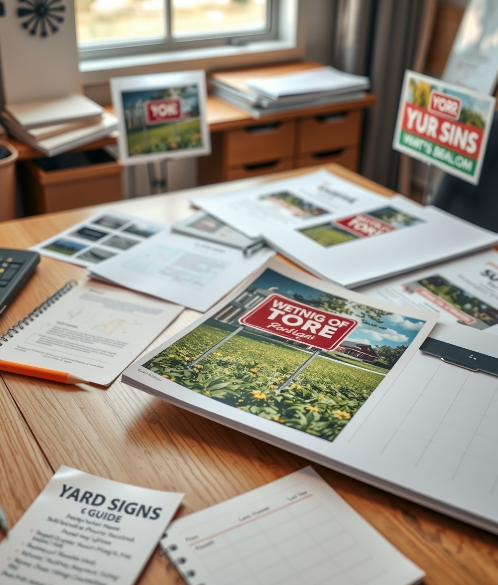 Preparation visual for Photo Yard Signs Guide