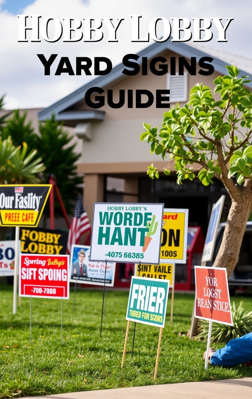Evaluating the best Hobby Lobby Yard Signs Guide environment