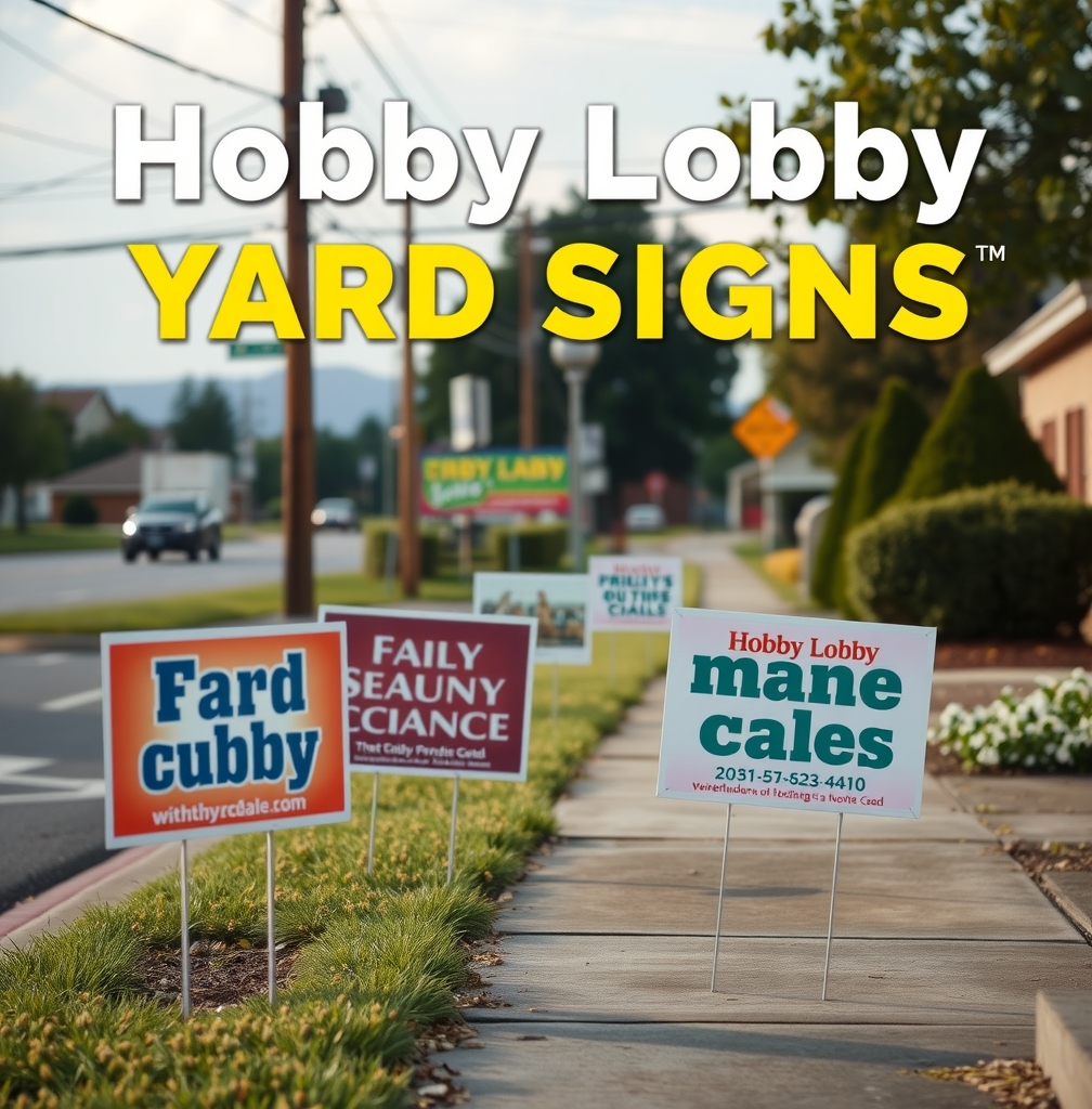Checklist for Hobby Lobby Yard Signs Guide