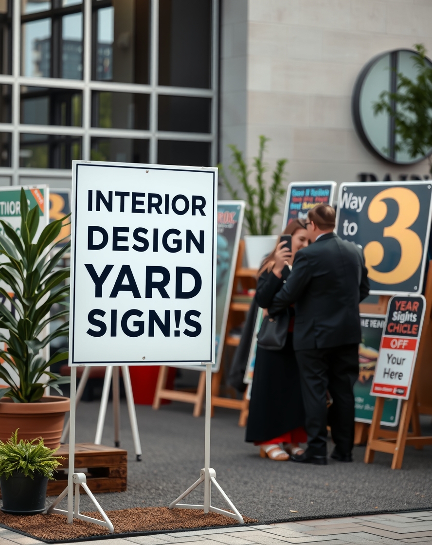 Checklist for Interior Design Yard Signs